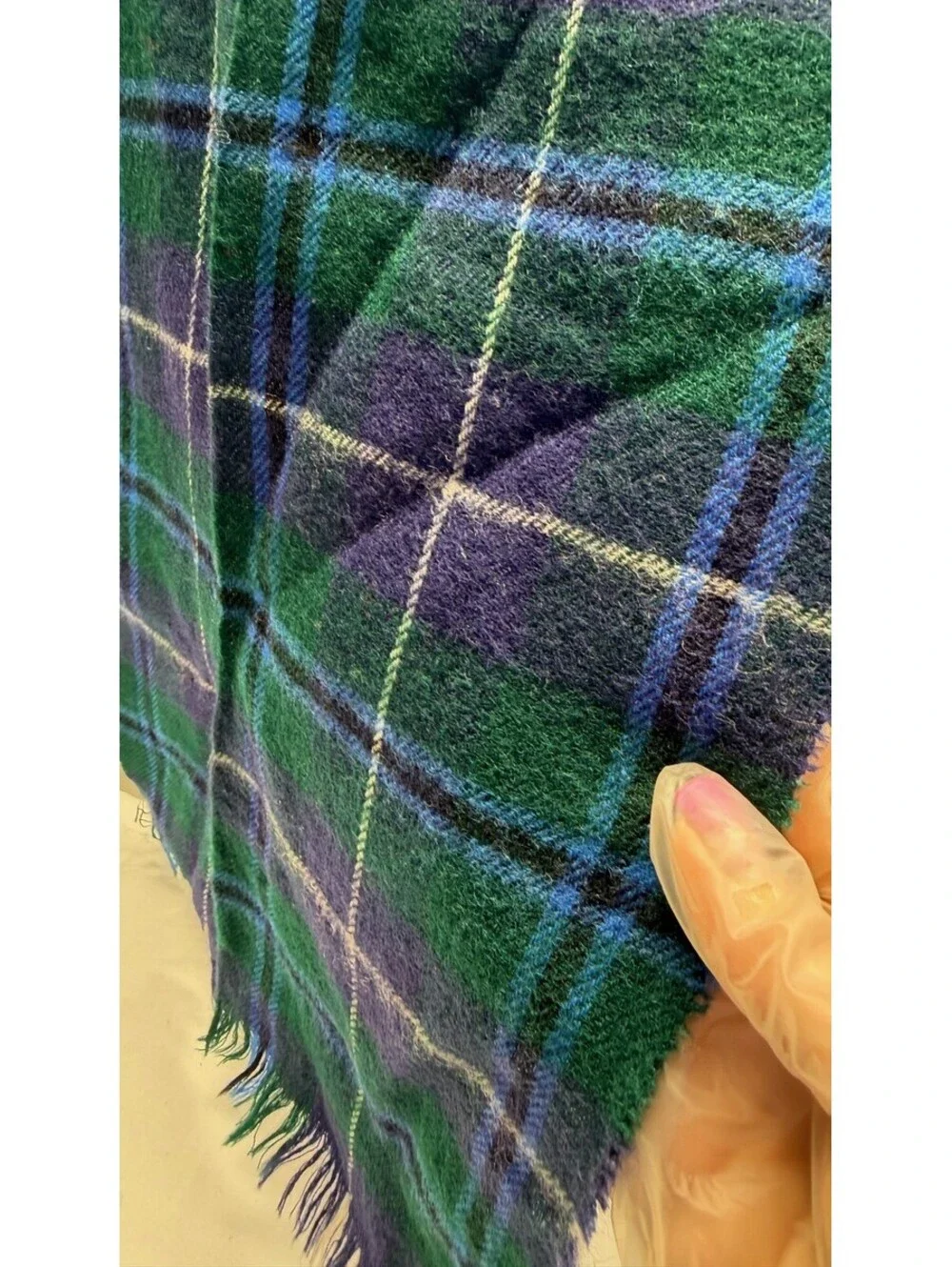 Vintage Rodlinoch Douglas Tartan Scarf 100% Pure New Wool Made in Scotland E-3